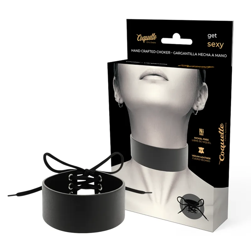 COQUETTE CHIC DESIRE - VEGAN LEDEREN CHOKER