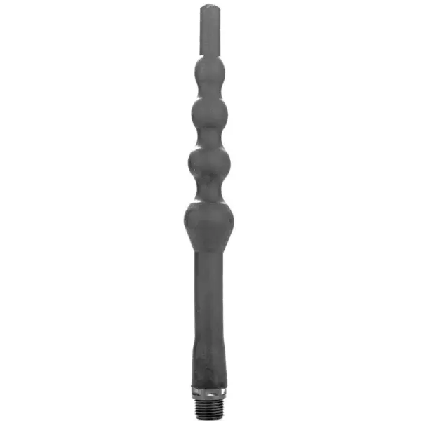 ALL BLACK - KRALEN SILICONEN ANALE DOUCHE 27 CM