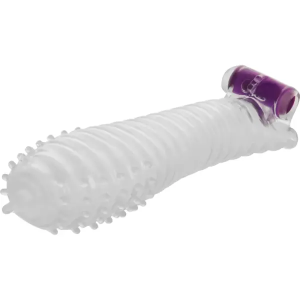 OHMAMA - GETEXTUREERDE PENIS SLEEVE MET VIBRERENDE KOGEL