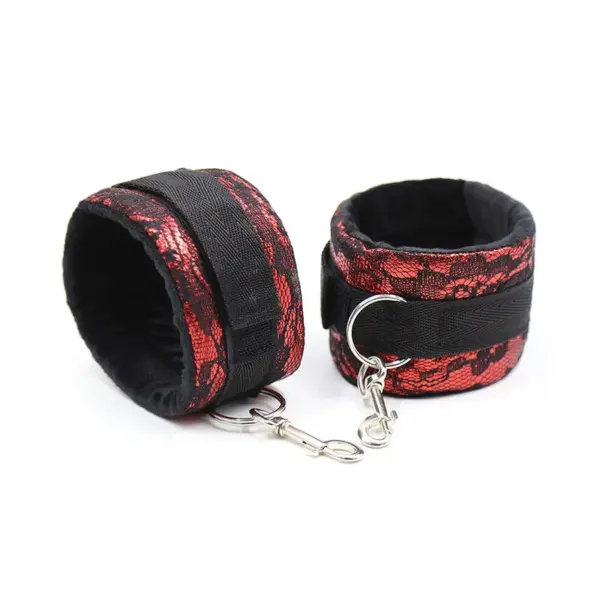 OHMAMA FETISH - FLUWELEN HANDBOEIEN MET NYLON TAPE