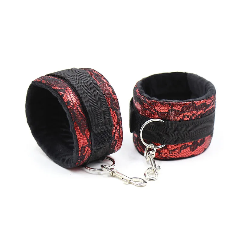 OHMAMA FETISH - FLUWELEN HANDBOEIEN MET NYLON TAPE