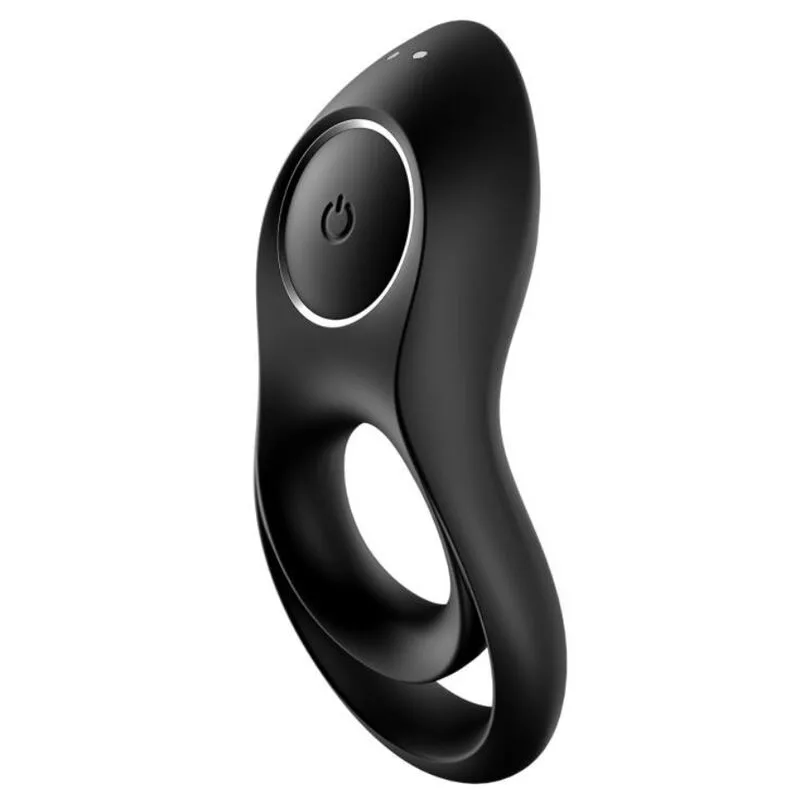 SATISFYER - LEGENDARISCHE DUO VIBRERENDE RING ZWART