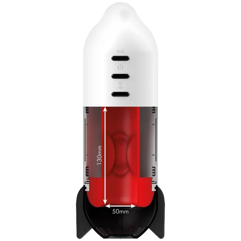 JAMYJOB - ROCKET MASTURBATOR ZACHTE COMPRESSIE- EN VIBRATIETECHNOLOGIE