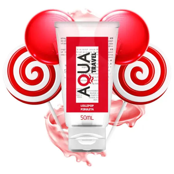 AQUA TRAVEL - GLIJMIDDEL OP WATERBASIS LOLLIPOPSMAAK - 50 ML