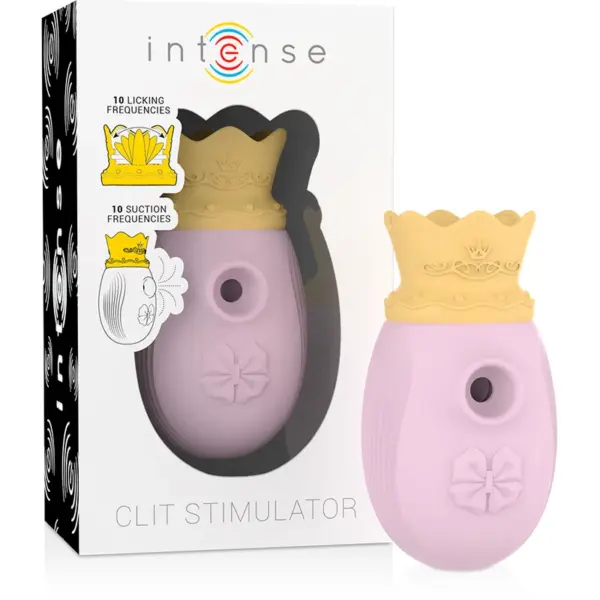 INTENSE - CLITORIS STIMULATOR 10 ZUIG- EN LIKSTANDEN - ROZE