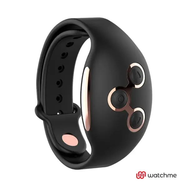 WATCHME - DRAADLOZE TECHNOLOGIE AFSTANDSBEDIENING HORLOGE JET BLACK EN KOPER