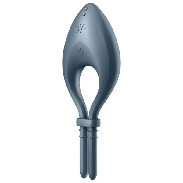 SATISFYER - BULLSEYE VIBRERENDE RING APP GRIJS