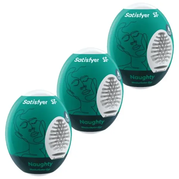SATISFYER - 3 STOUTE MASTURBATOR EIEREN