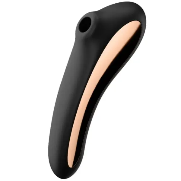 SATISFYER - DUAL KISS CLITORIS STIMULATOR ZWART