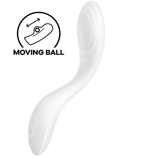 SATISFYER - RRROLLING PLEZIER VIBRATOR G-SPOT WIT