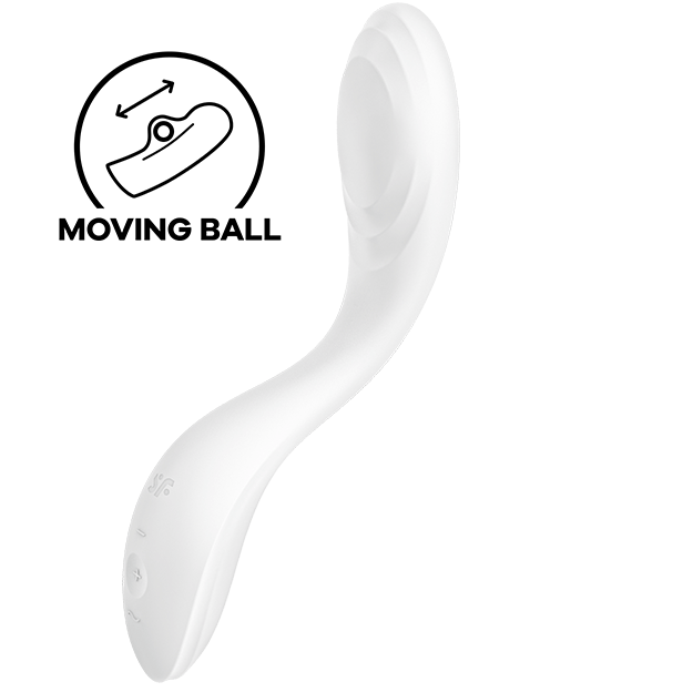 SATISFYER - RRROLLING PLEZIER VIBRATOR G-SPOT WIT