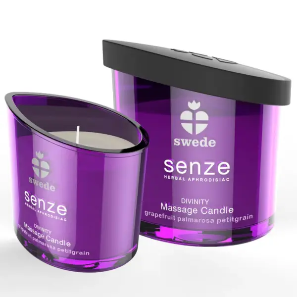 SWEDE - SENZE DIVINITY MASSAGEKAARS - GRAPEFRUIT, PALMAROSA, PETITGRAIN