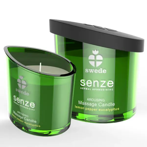 SWEDE - SENZE AROUSING MASSAGEKAARS - CITROEN, PEPER, EUCALYPTUS