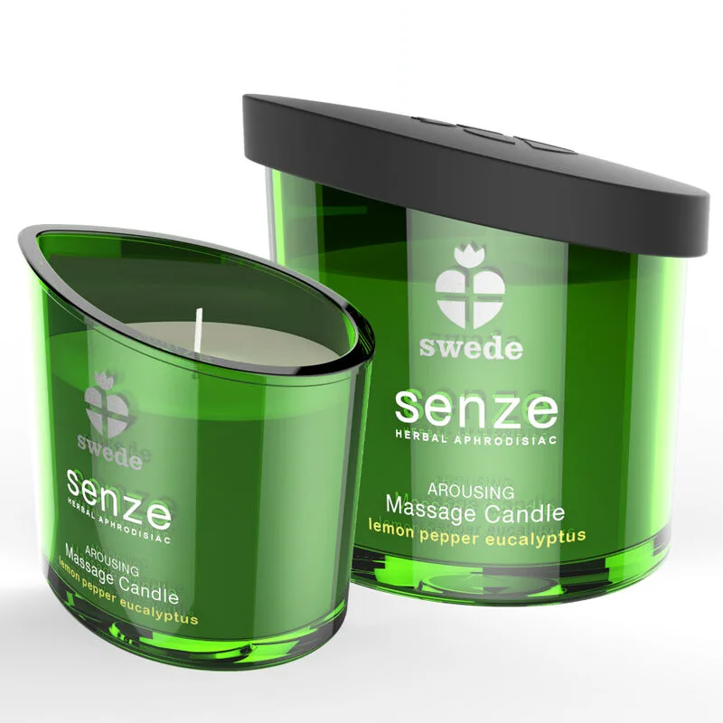 SWEDE - SENZE AROUSING MASSAGEKAARS - CITROEN, PEPER, EUCALYPTUS