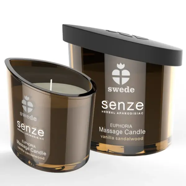 SWEDE - SENZE EUPHORIA MASSAGEKAARS - VANILLE, SANDELHOUT