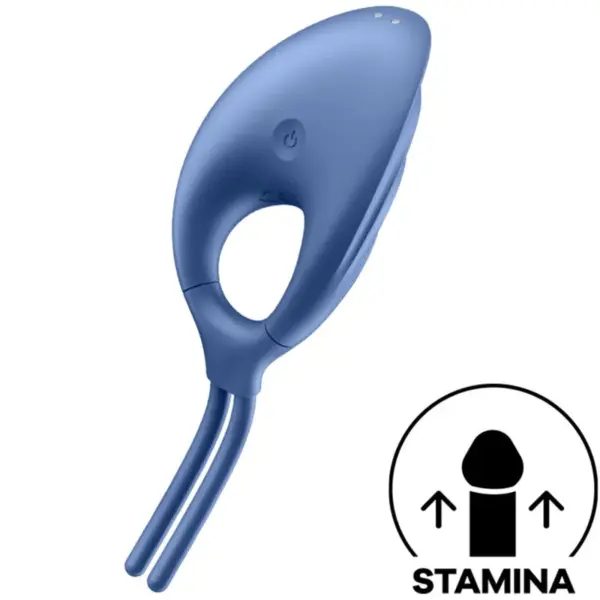SATISFYER - ZWAARDVAARDER VIBRERENDE RING BLAUW