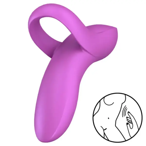 SATISFYER - BOLD LOVER VIBRERENDE VINGERHOEDJE ROZE