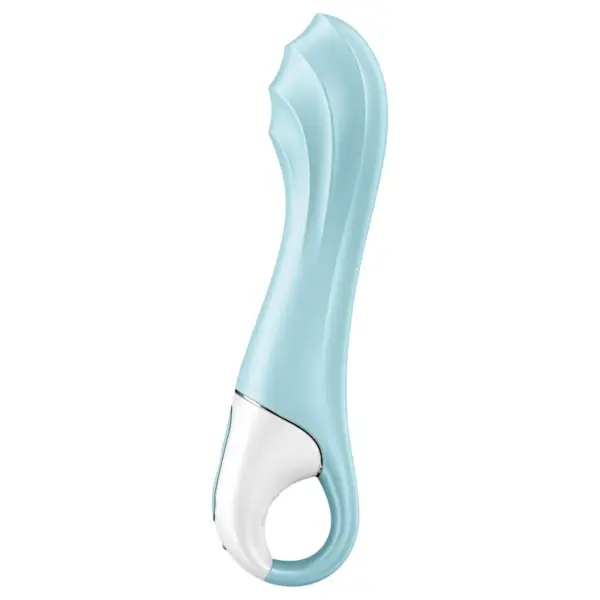 SATISFYER - LUCHTPOMP VIBRATOR 5+ OPBLAASBARE G-SPOT VIBRATOR APP BLAUW