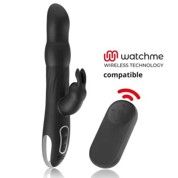 BRILLY GLAM - MOEBIUS RABBIT VIBRATOR & ROTATOR + WATCHME-AFSTANDSBEDIENING