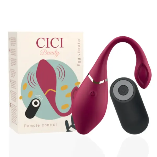 CICI BEAUTY - PREMIUM SILICONEN EI VIBRATOR MET AFSTANDSBEDIENING