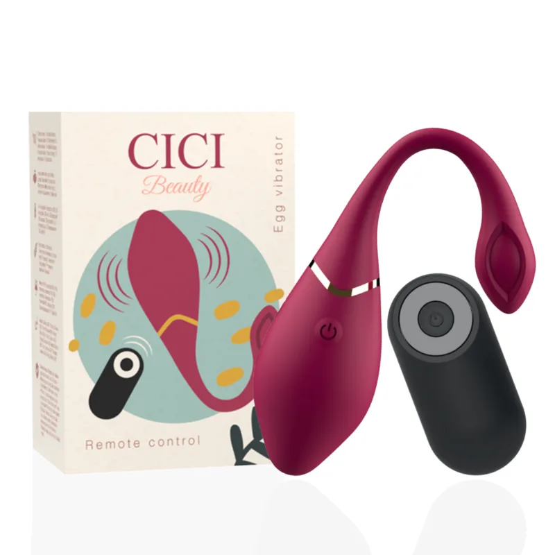 CICI BEAUTY - PREMIUM SILICONEN EI VIBRATOR MET AFSTANDSBEDIENING