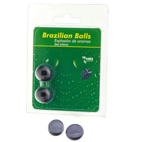 TALOKA - BRAZILIAANSE BALLEN INTIEME GEL BOSVRUCHTEN 2 BALLEN