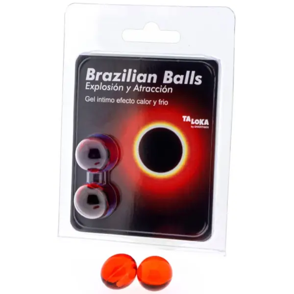 TALOKA - BRAZILIAANSE BALLEN SPANNENDE GEL WARMTE EN KOUD EFFECT 2 BALLEN