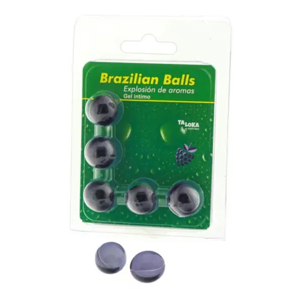 TALOKA - BRAZILIAANSE BALLEN INTIEME GEL BOSVRUCHTEN 5 BALLEN