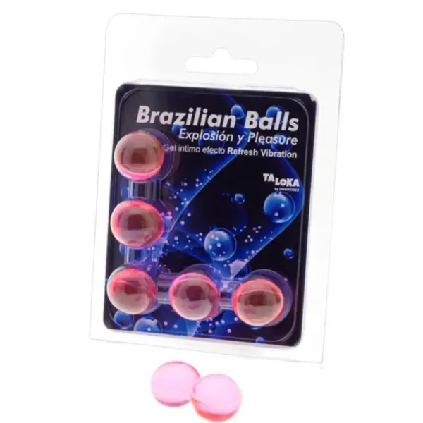 TALOKA - BRAZILIAANSE BALLEN OPWINDENDE GEL VERFRISSEND VIBRATIE-EFFECT 5 BALLEN
