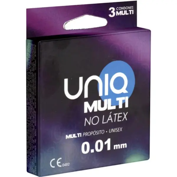 UNIQ - MULTI LATEX VRIJE CONDOOMS 3 STUKS