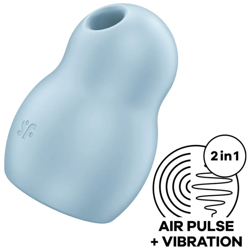 SATISFYER - PRO TO GO 1 DOUBLE BLUE STIMULATOR EN VIBRATOR