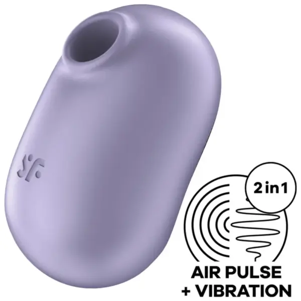SATISFYER - PRO TO GO 2 DOUBLE VIOLET VIBRATOR EN STIMULATOR