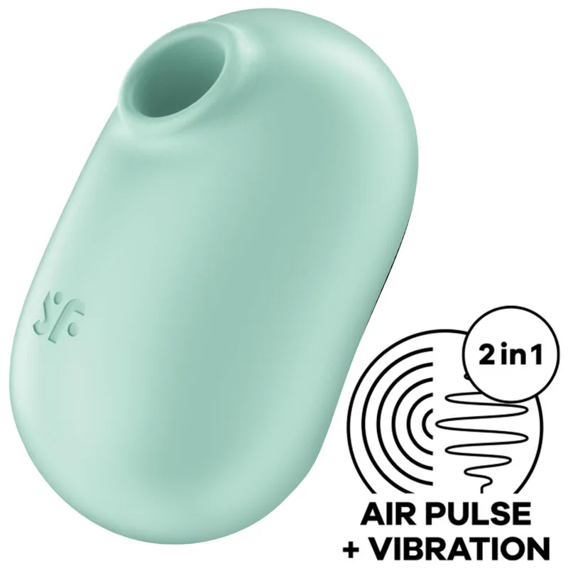 SATISFYER - PRO TO GO 2 DUBBELE STIMULATOR EN VIBRATOR GROEN
