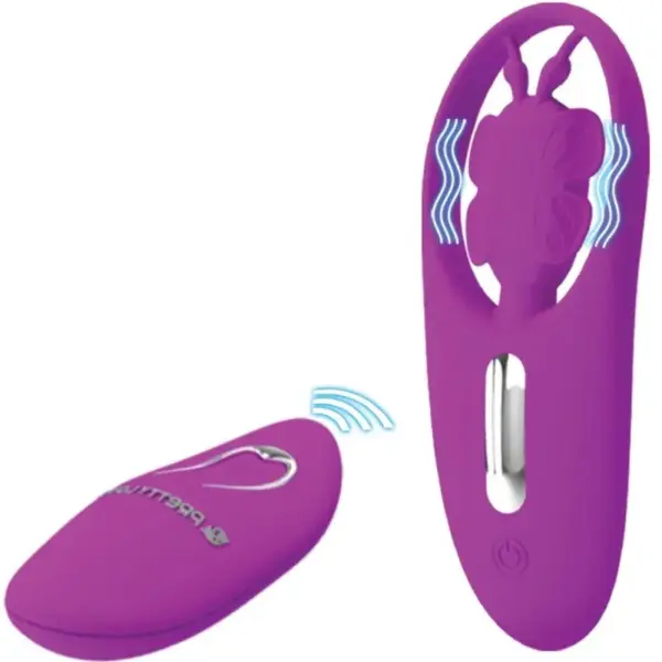 PRETTY LOVE - DANSENDE VLINDER AFSTANDSBEDIENING SPIJKERBANDJE STIMULATOR LILA