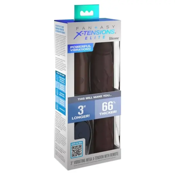 FANTASY X-TENSIONS - PIPEDREAMS MOUW 22,86 CM + 7,62 CM PLUG AFSTANDSBEDIENING BRUIN