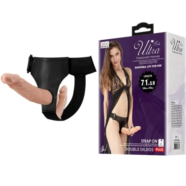BAILE - ULTRA PASSIONEEL HARNAS DUBBELE DILDOS MET HARNAS