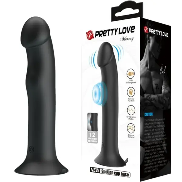 PRETTY LOVE - MURRAY BLACK CLITORALE VIBRATOR EN ZUIGELING