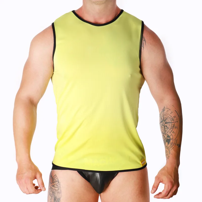 MACHO - GEEL T-SHIRT S/M