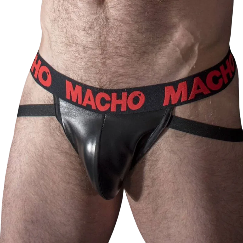 MACHO - MX25RC ROOD LEDEREN JOCKTAIL L