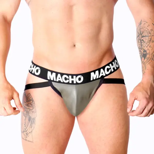 MACHO - MX27GR JOCK LEER GRIJS BEIGE L
