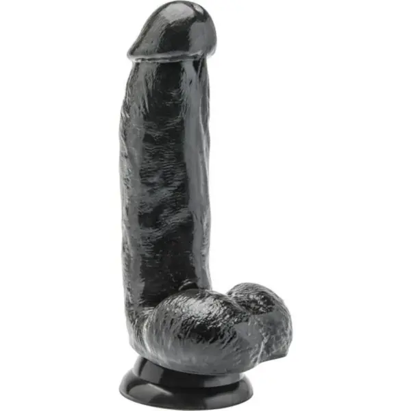 GET REAL - 12 CM DILDO MET ZWARTE TESTIKELEN