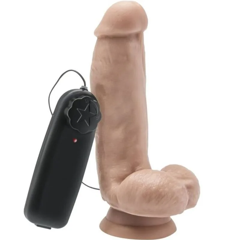 GET REAL - 12 CM DILDO MET NATUURLIJKE VIBRERENDE TESTIKELEN