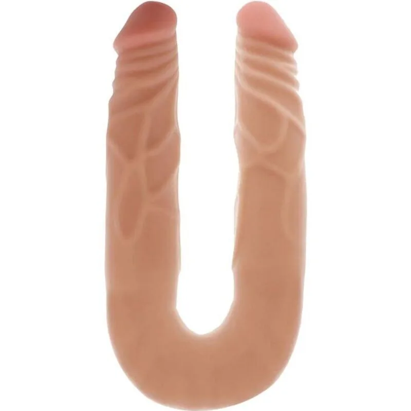 GET REAL - DUBBELE DONG 35 CM NATUURLIJK