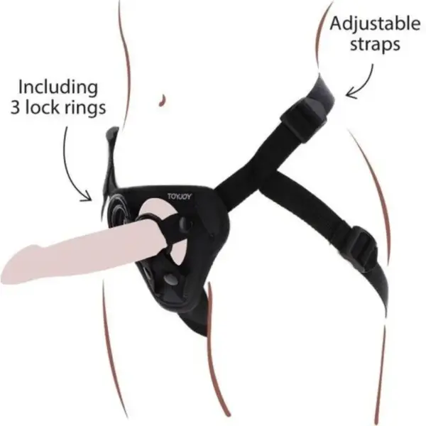 GET REAL - STRAP-ON HARNAS ZWART