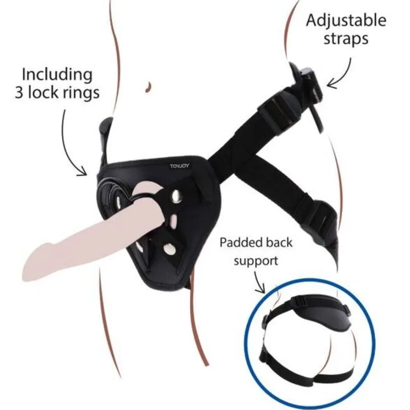 GET REAL - STRAP-ON DELUXE HARNAS ZWART