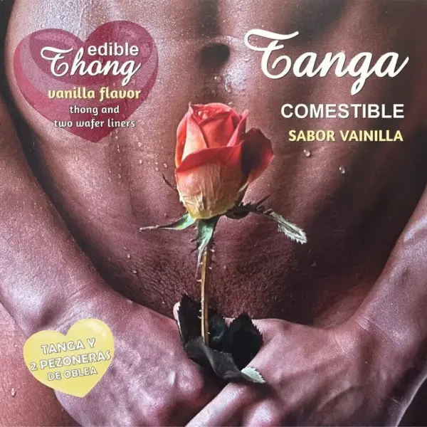 HOTFLOWERS - STRONG + 2 TEPEL VANILLE WAFER MANNEN /es/pt/en/fr/it/
