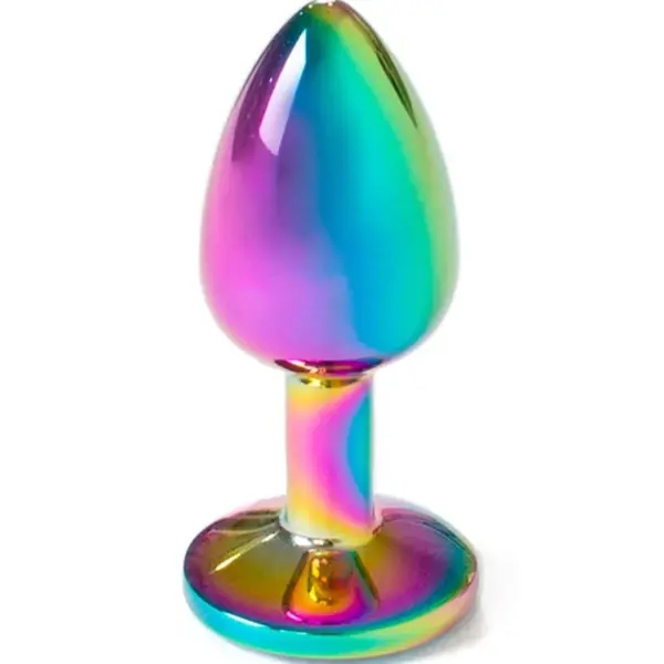 SECRETPLAY - MULTICOLOR METALEN BUTT PLUG MAAT S 7 CM