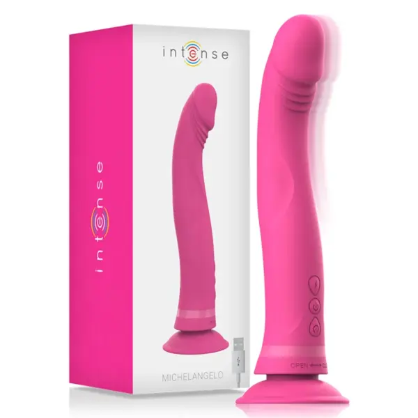 INTENSE - MICHELANGELO ROZE SILICONEN VIBRERENDE DILDO