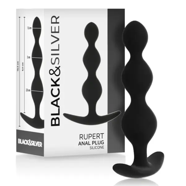 BLACK&SILVER - RUPERT CHAIN ANALE BALLEN 10 CM