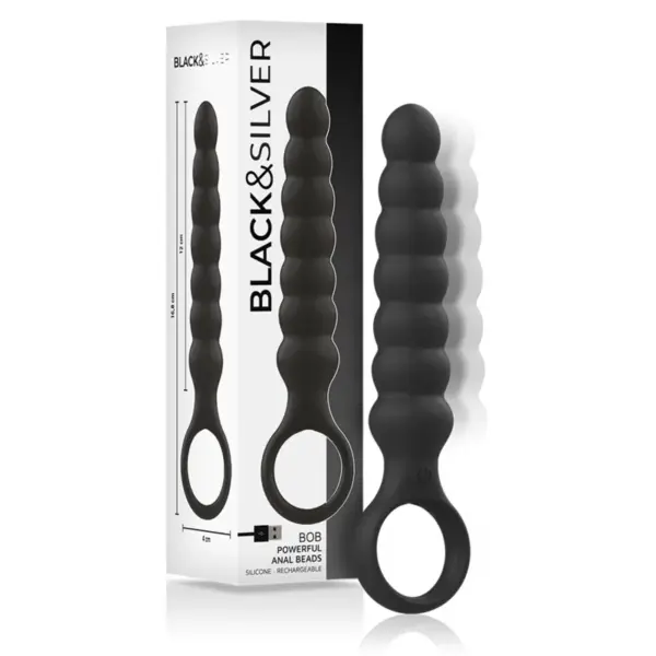 BLACK&SILVER - BOB KRACHTIGE SILICONEN ANALE DILATOR